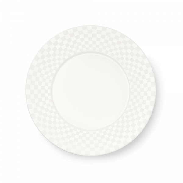 Dibbern Cross White Dinner Plate (Squares) (28cm) 1002820003