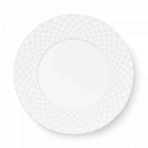 Dibbern Cross White Charger Plate (Squares) (32cm) 1003220003