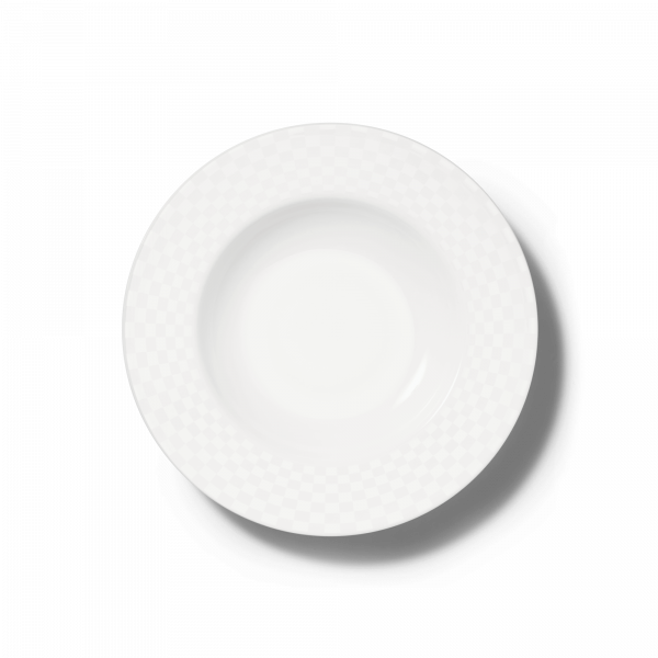 Dibbern Cross White Soup Plate (Squares) (25cm) 1005520003