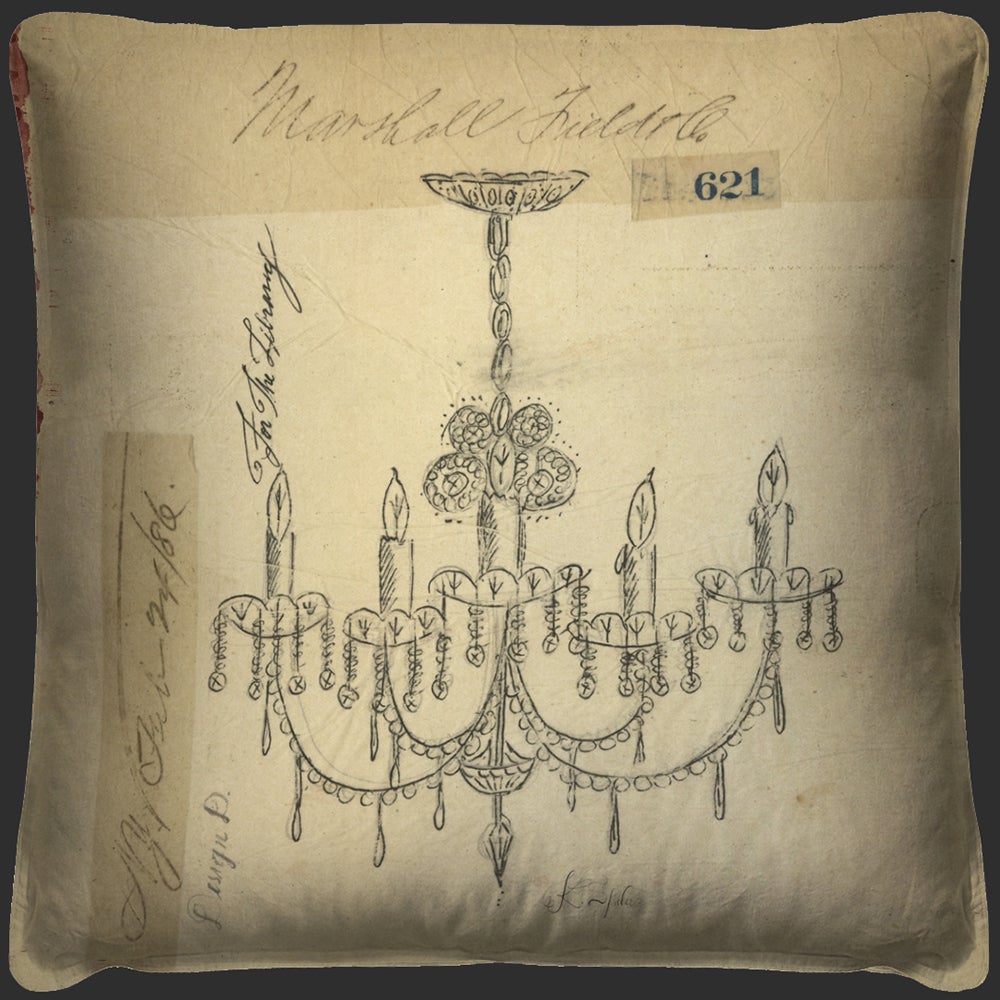 Spicher & Company Chandelier For the Library Pillow 10107