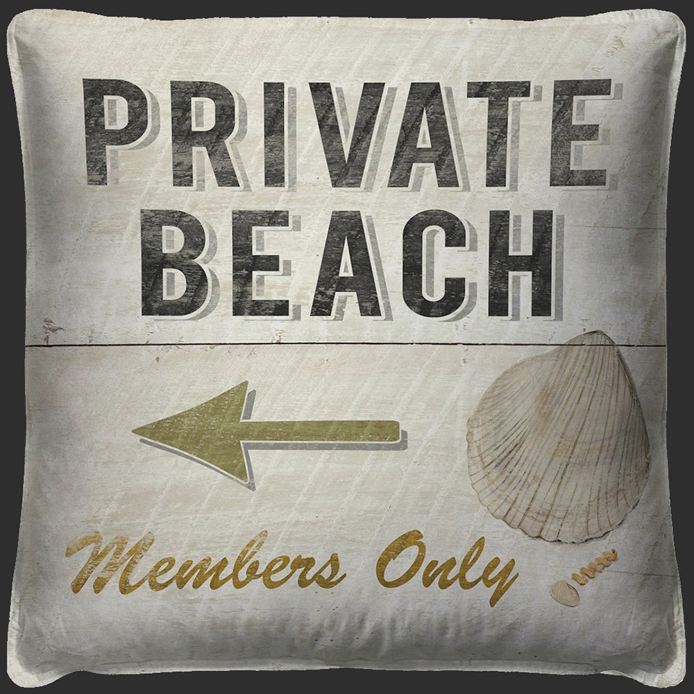 Spicher & Company Private Beach Pillow 10117