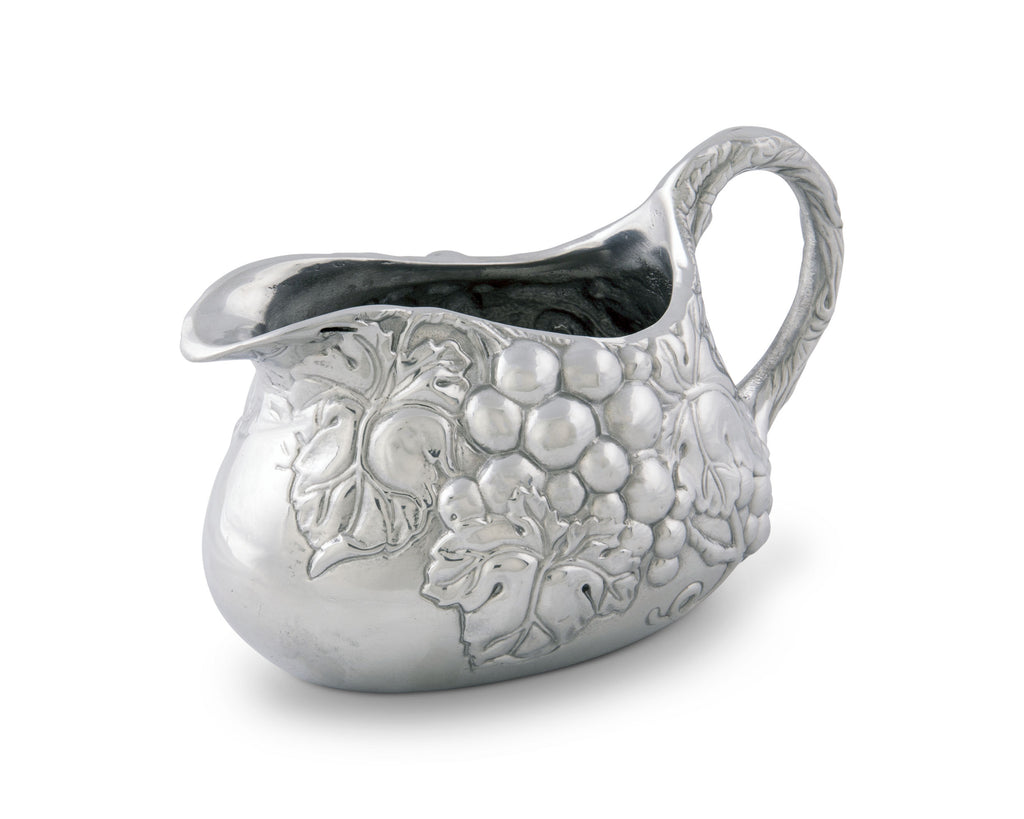 Arthur Court Designs Aluminum Grape Gravy Sauce Boat Bowl 7.5" by 5.5"