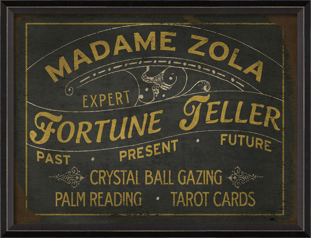 Spicher & Company BC Madame Zola Fortune Teller Sign 10333