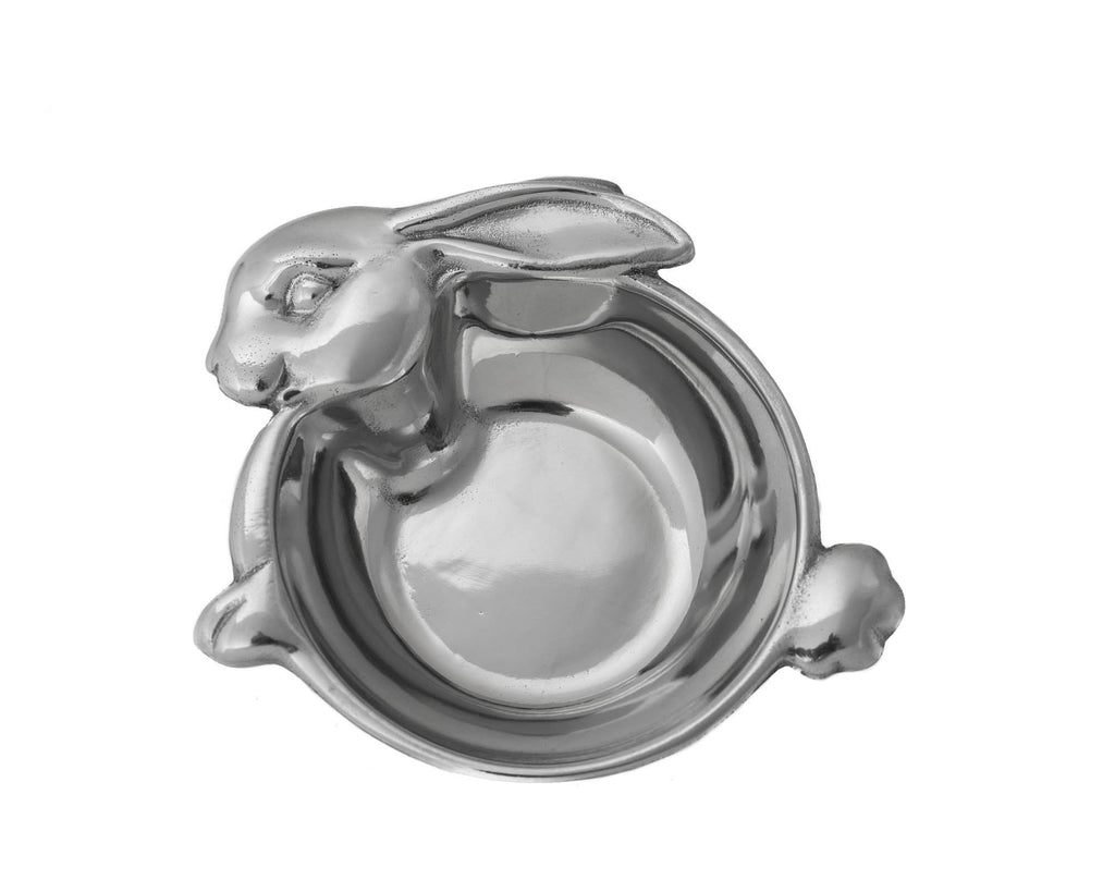 Arthur Court Designs Aluminum 5.25" Baby Bunny Keepsake Bowl