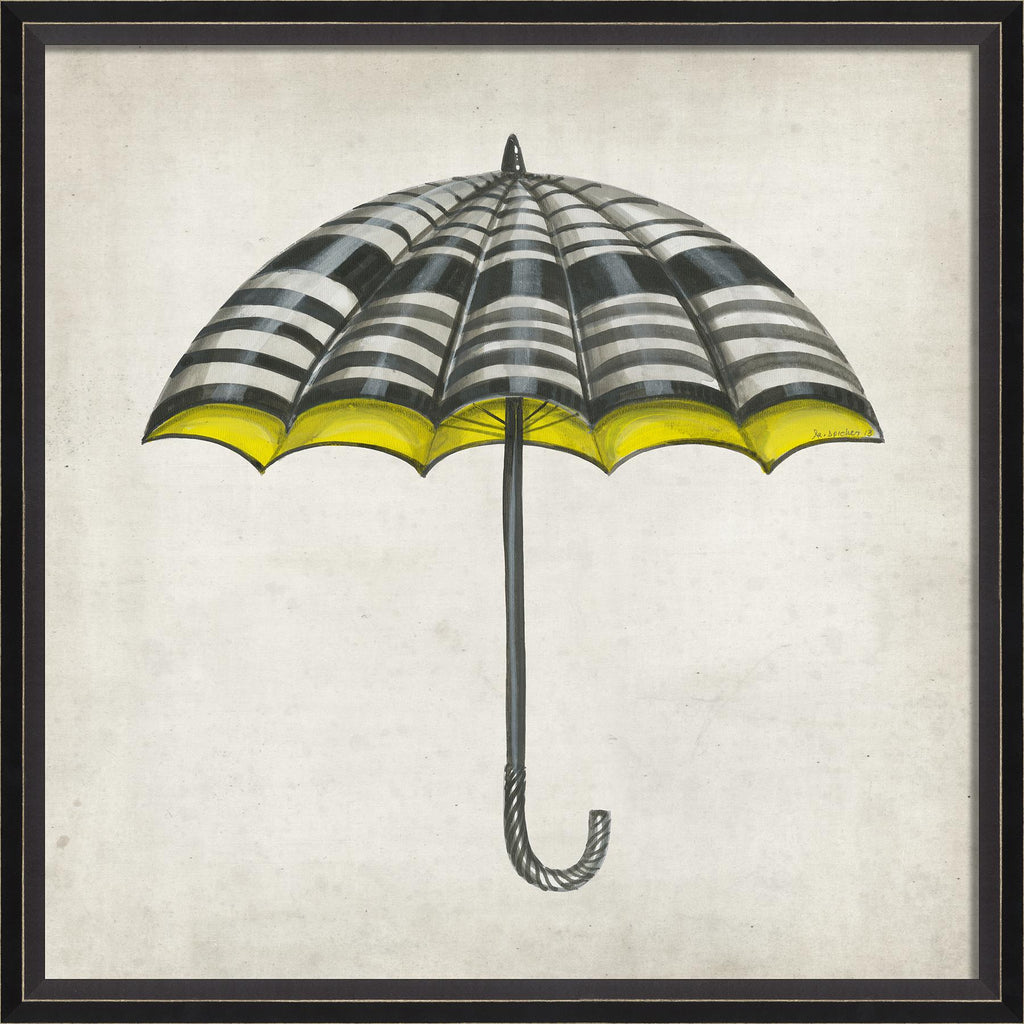Spicher & Company BC White Black and Yellow Umbrella 10425