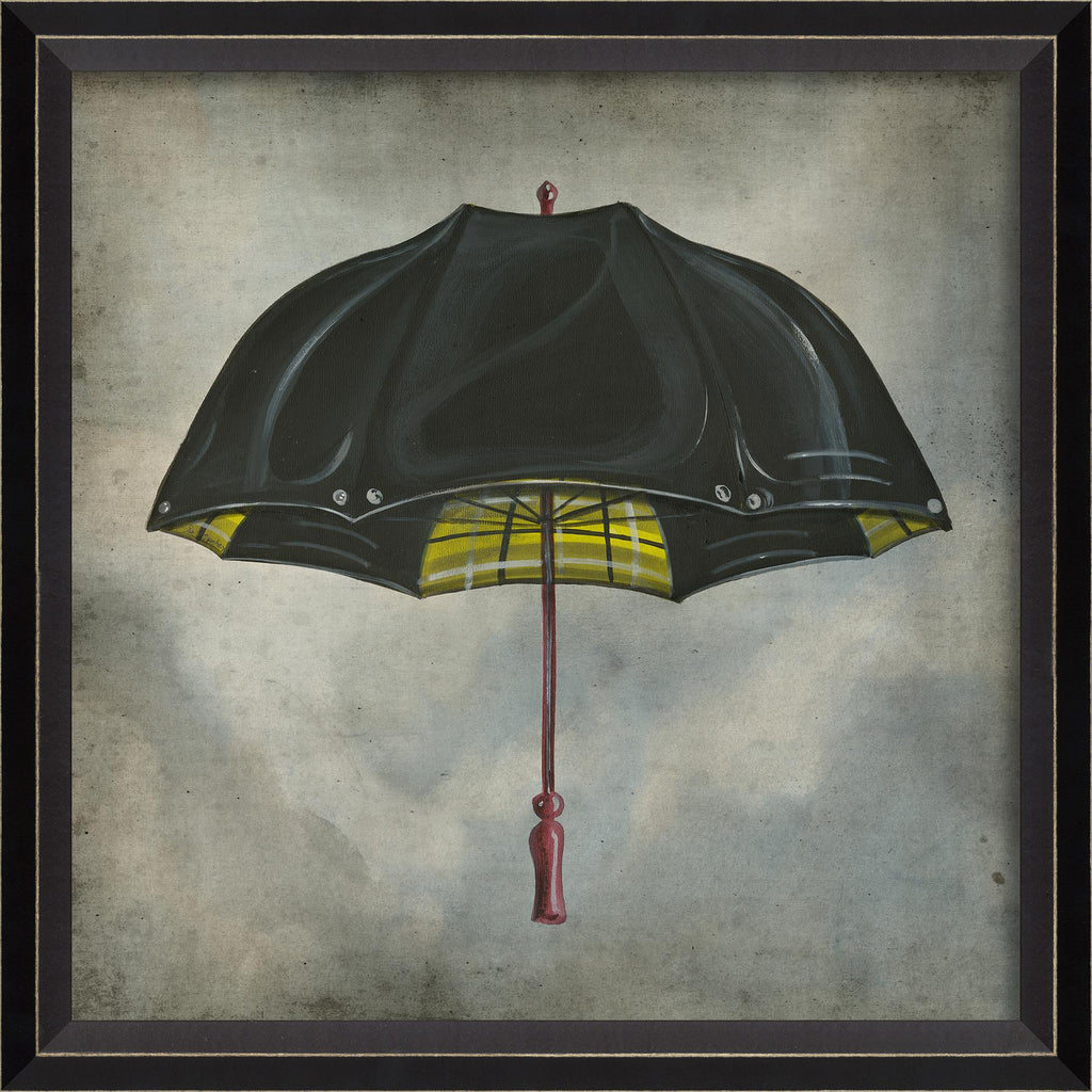Spicher & Company BC Black and Yellow Umbrella in clouds 10461