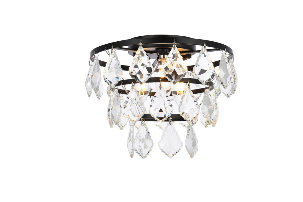Elegant Lighting Flush Mount Light 1101F10BK