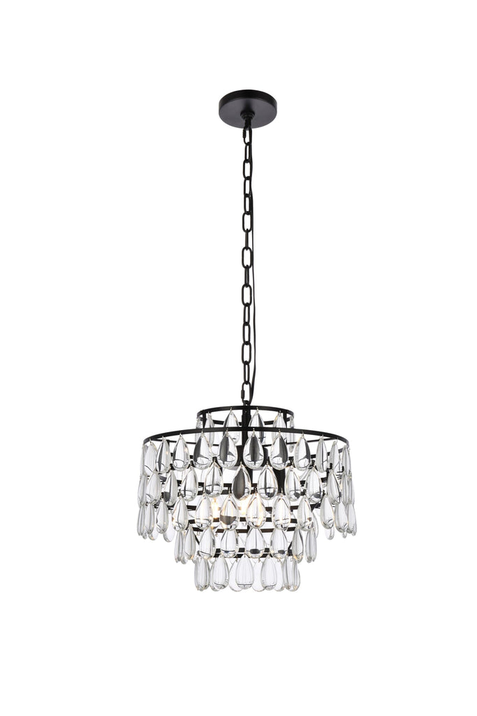 Elegant Lighting Pendant Light 1102D16BK