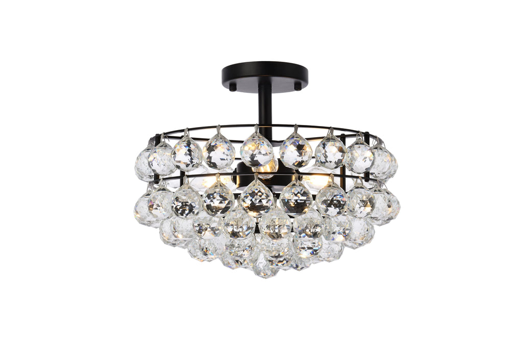 Elegant Lighting Flush Mount Light 1107F14BK