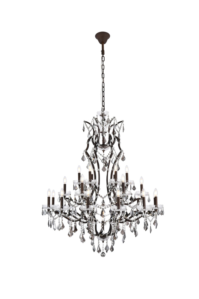 Elegant Lighting Chandelier Royal Cut 1138G41RI-SS/RC
