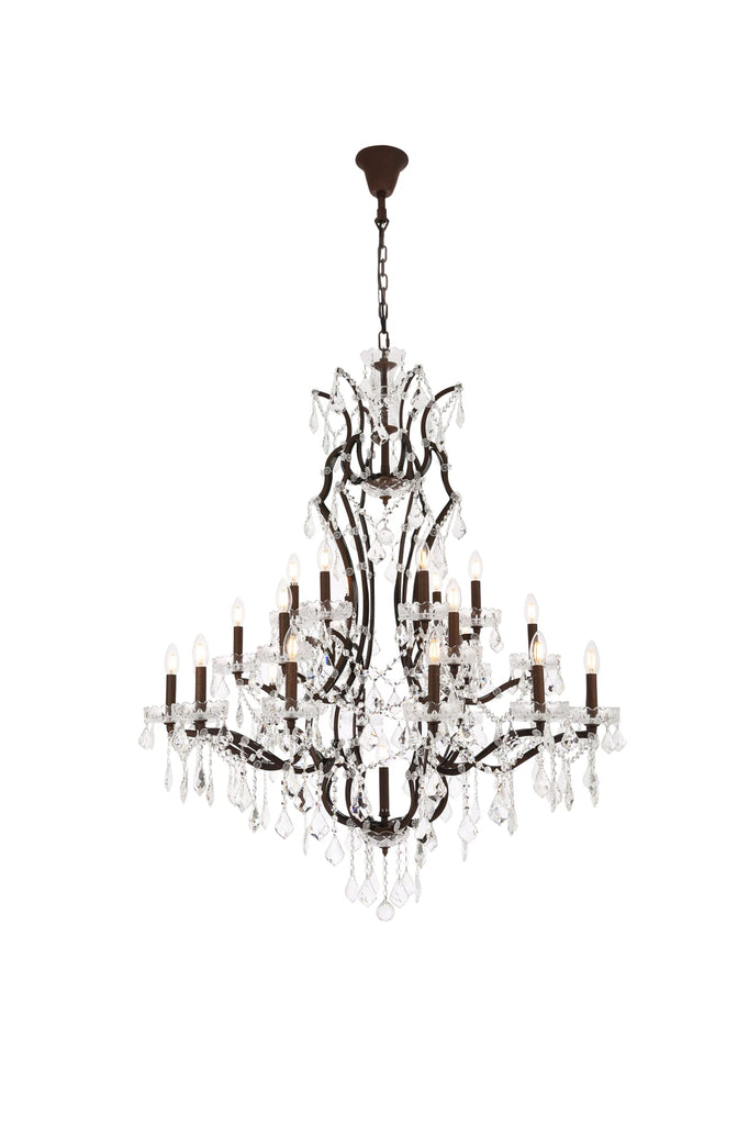 Elegant Lighting Chandelier Royal Cut 1138G41RI/RC