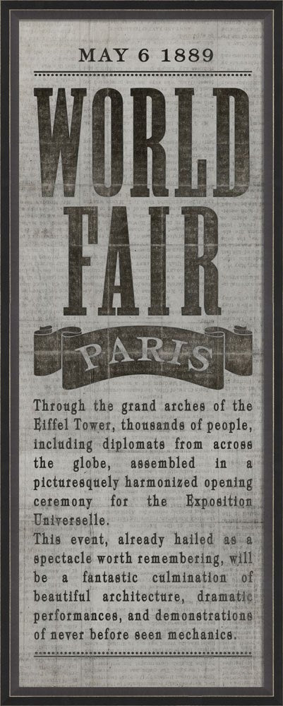 Spicher & Company BC World Fair Paris gray 11640
