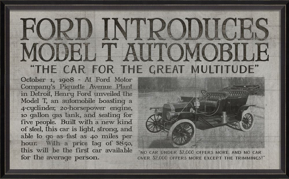 Spicher & Company BC Ford Introduces Model T Automobile gray 11645