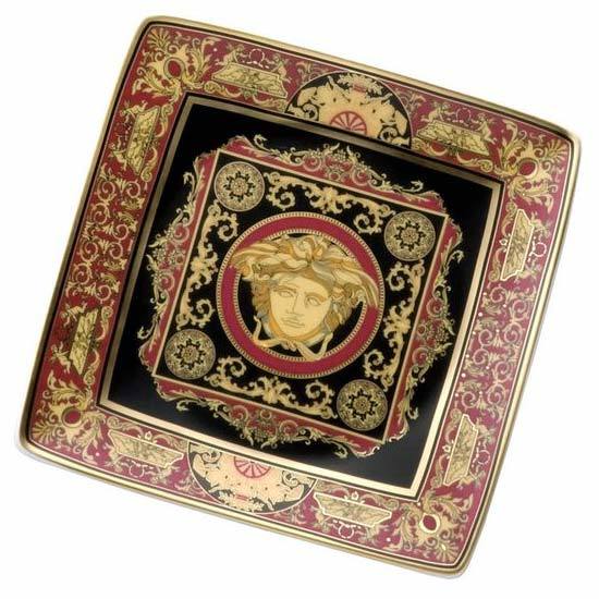 Versace Medusa Red Canape Dish 11940-409605-15253
