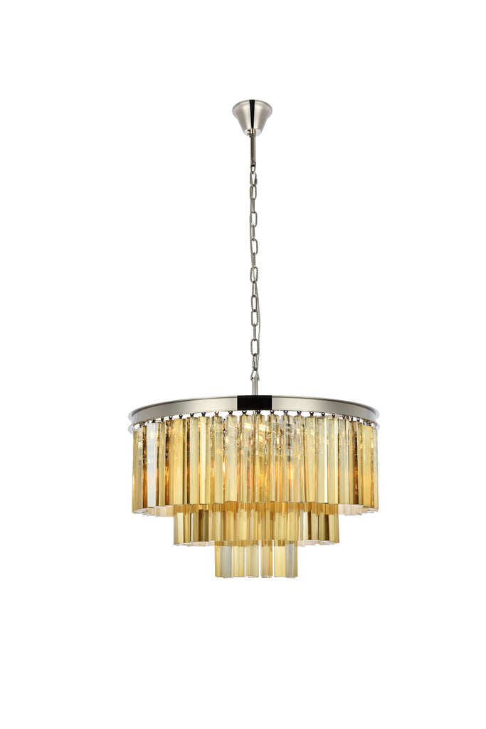 Elegant Lighting Chandelier Royal Cut 1201D26PN-GT/RC