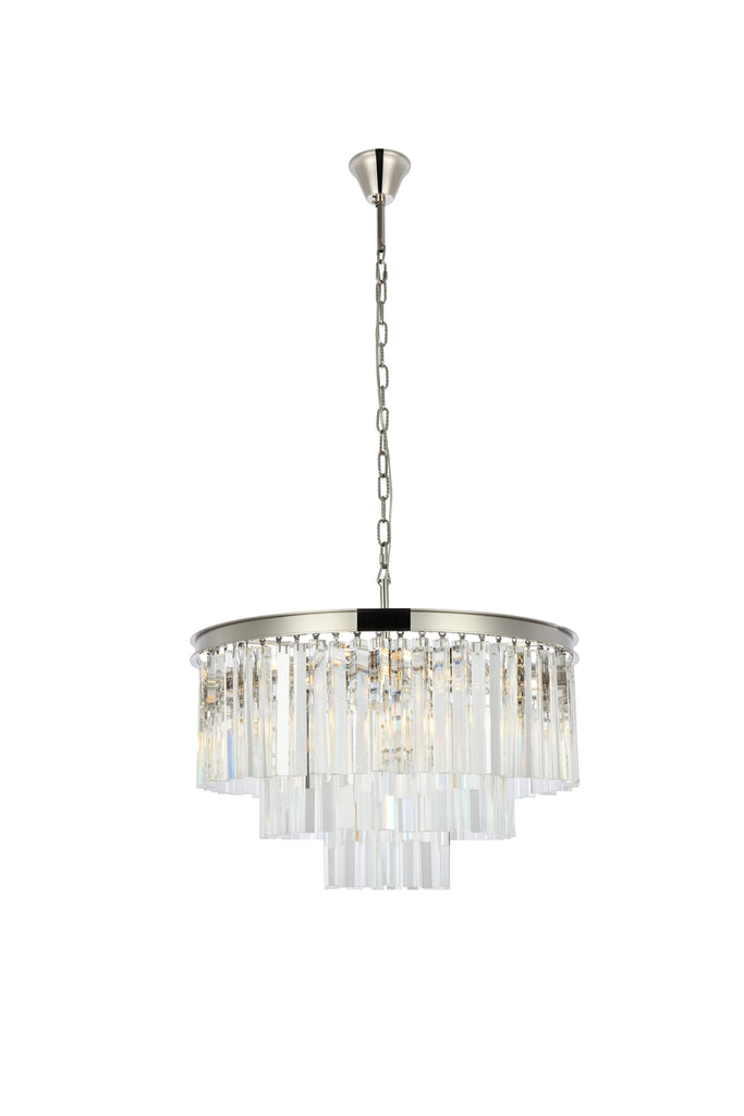 Elegant Lighting Chandelier Royal Cut 1201D26PN/RC