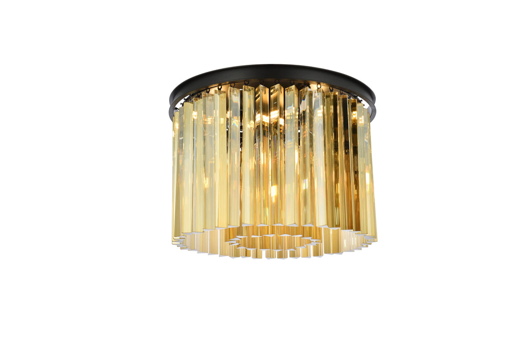 Elegant Lighting Flush Mount Light Royal Cut 1208F20MB-GT/RC