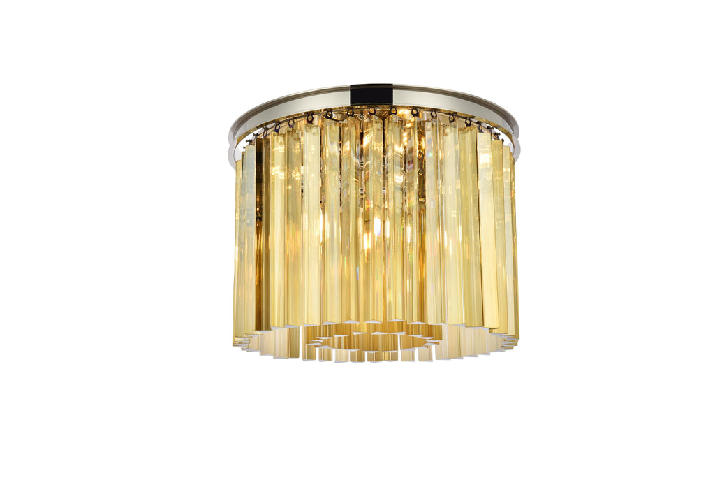 Elegant Lighting Flush Mount Light Royal Cut 1208F20PN-GT/RC