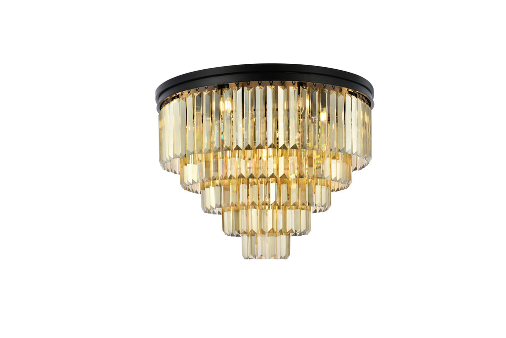 Elegant Lighting Flush Mount Light Royal Cut 1231F32MB-GT/RC