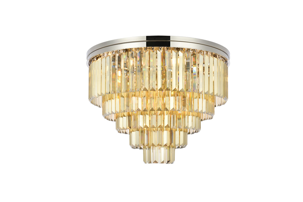 Elegant Lighting Flush Mount Light Royal Cut 1231F32PN-GT/RC