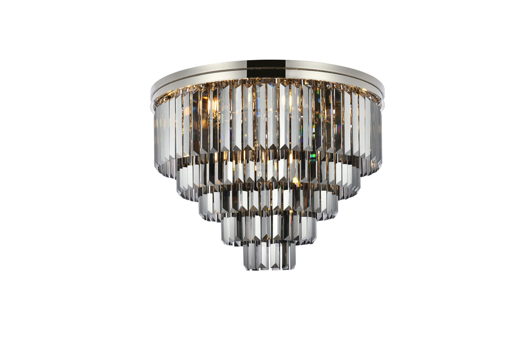Elegant Lighting Flush Mount Light Royal Cut 1231F32PN-SS/RC
