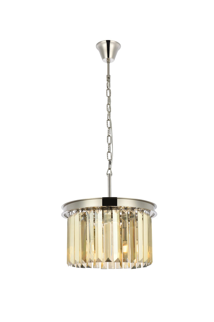 Elegant Lighting Pendant Light Royal Cut 1238D16PN-GT/RC