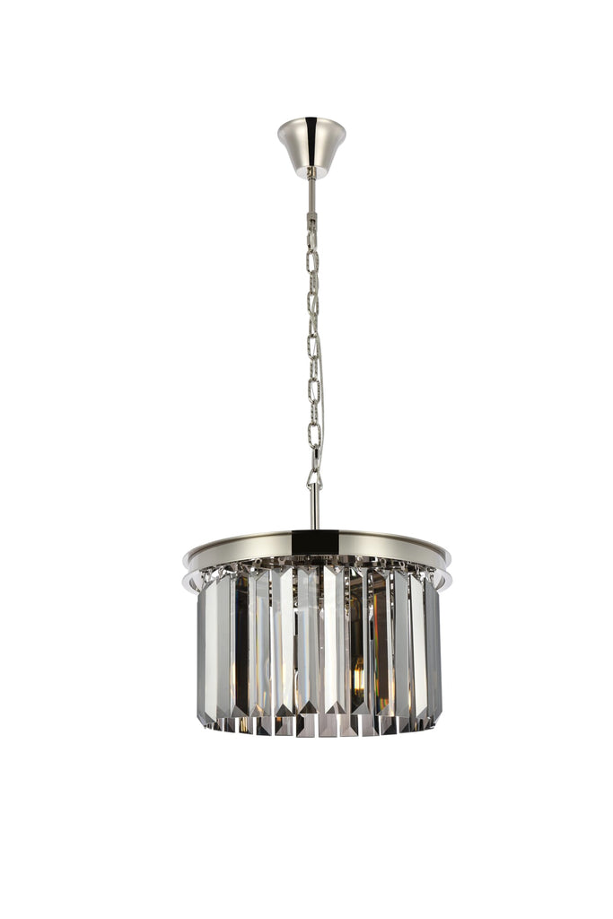 Elegant Lighting Pendant Light Royal Cut 1238D16PN-SS/RC