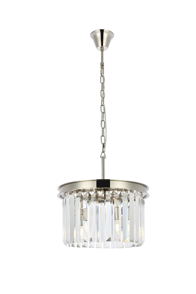Elegant Lighting Pendant Light Royal Cut 1238D16PN/RC