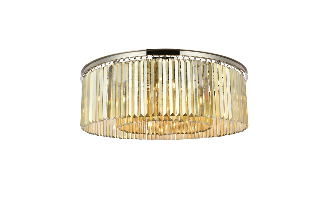 Elegant Lighting Flush Mount Light Royal Cut 1238F43PN-GT/RC
