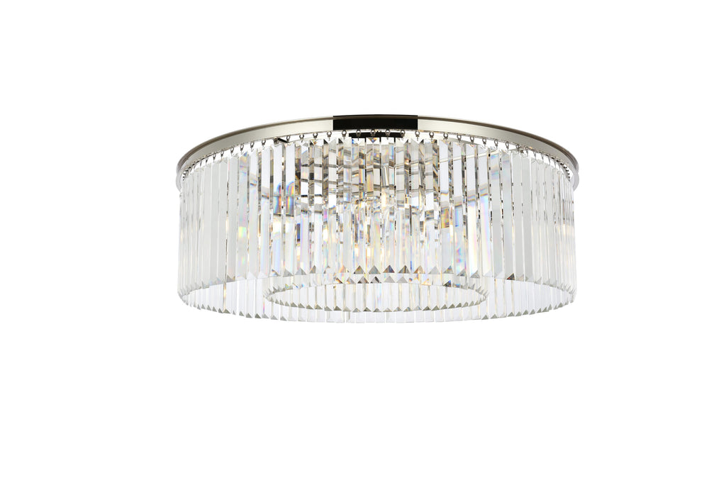Elegant Lighting Flush Mount Light Royal Cut 1238F43PN/RC