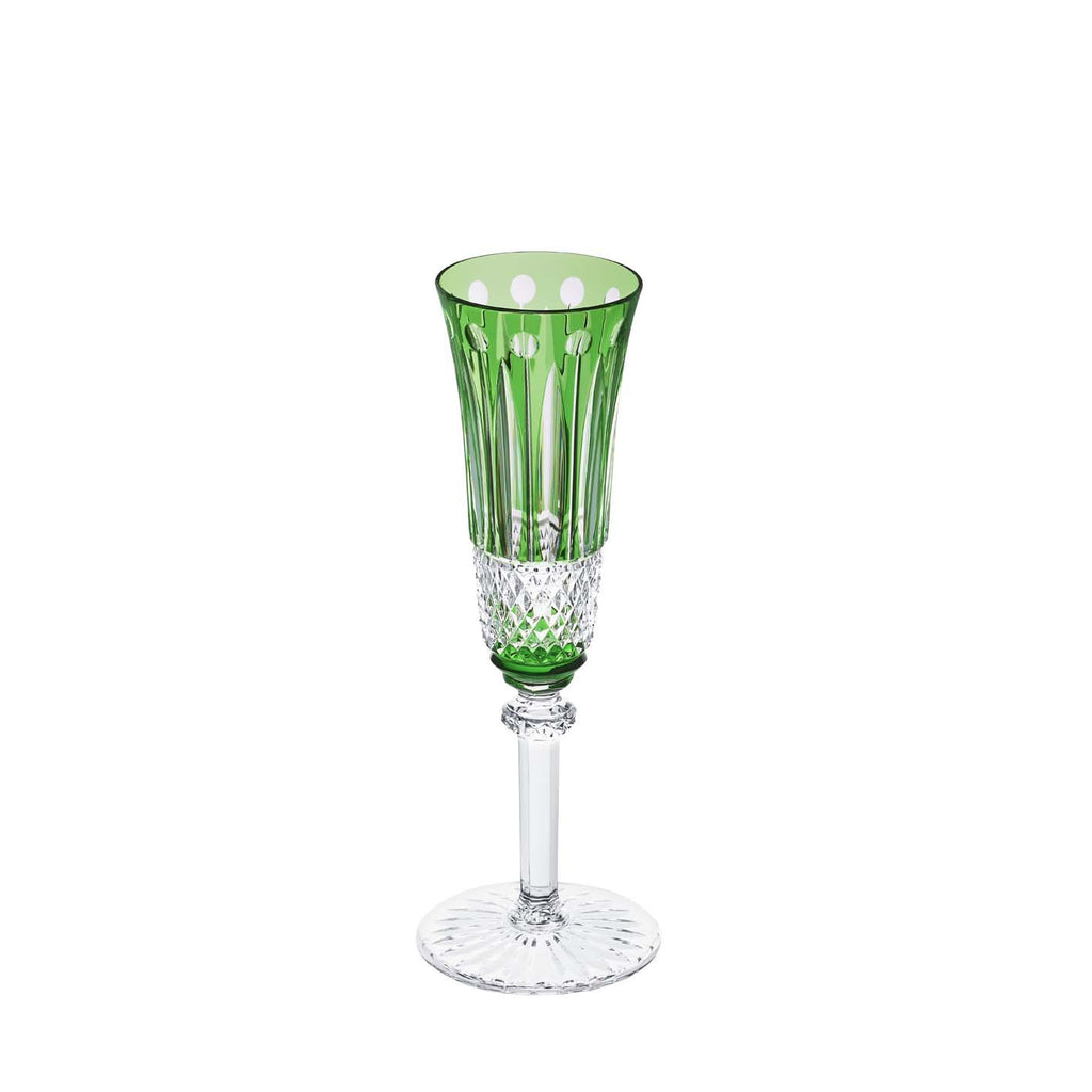St Louis Crystal Tommy Green Champagne Flute