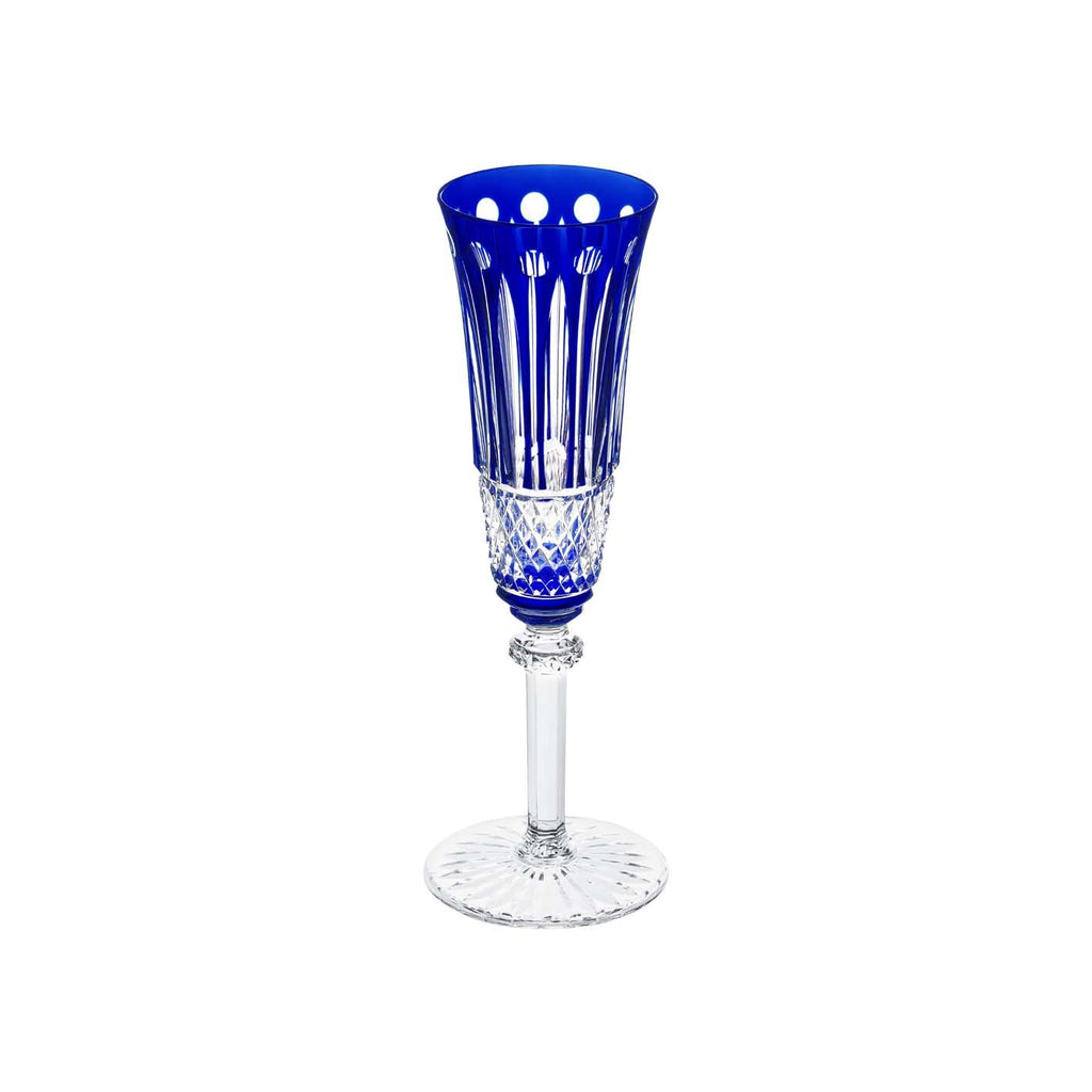 St Louis Crystal Tommy Dark-Blue Champagne Flute