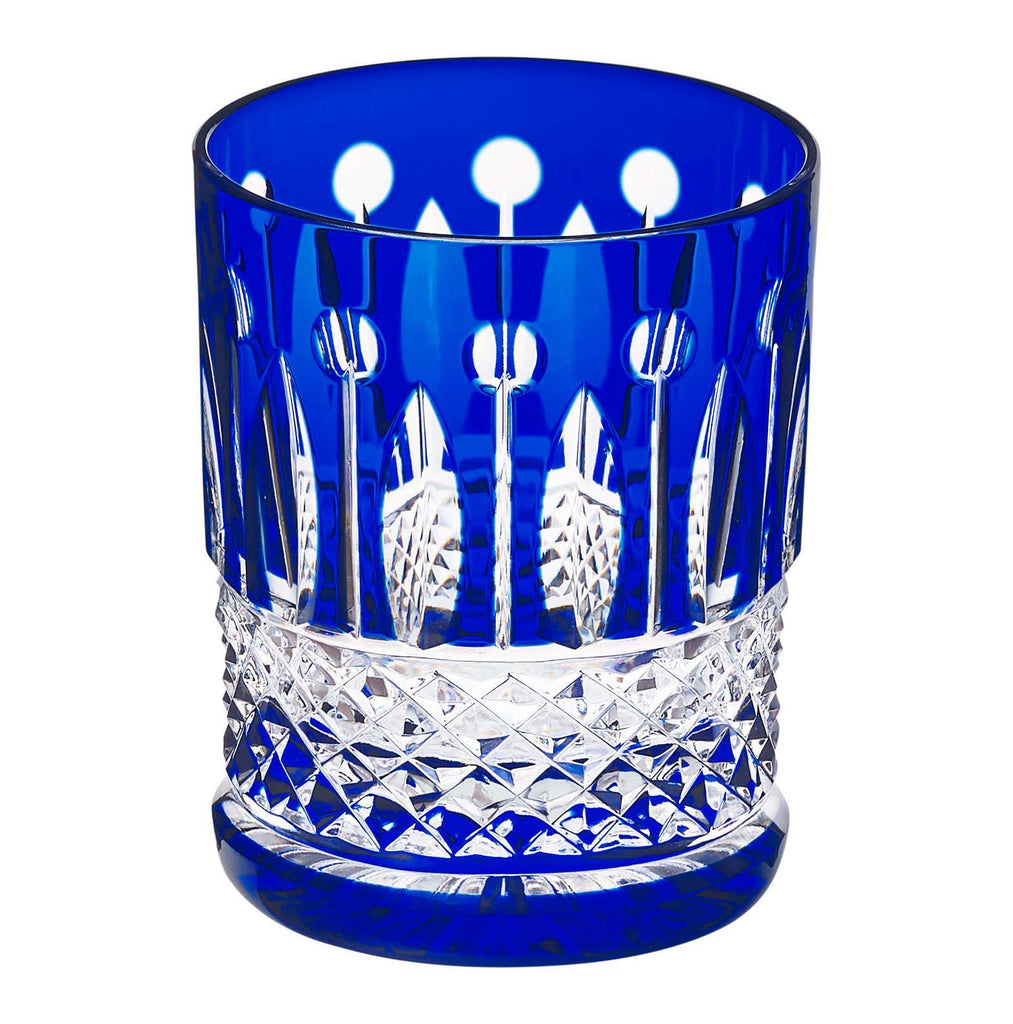 St Louis Crystal Tommy Dark-Blue Small Cylindrical Tumbler