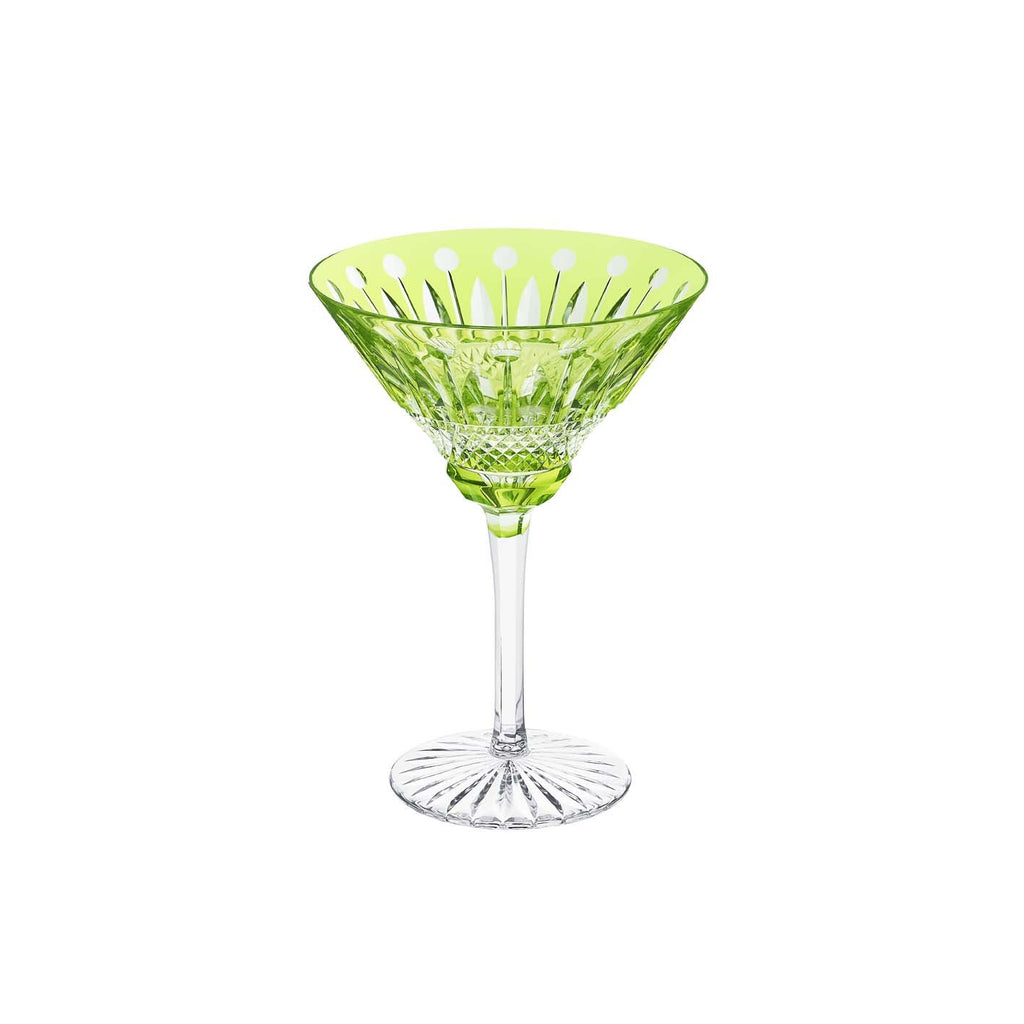 St Louis Crystal Tommy Chartreuse-Green Cocktail Glass