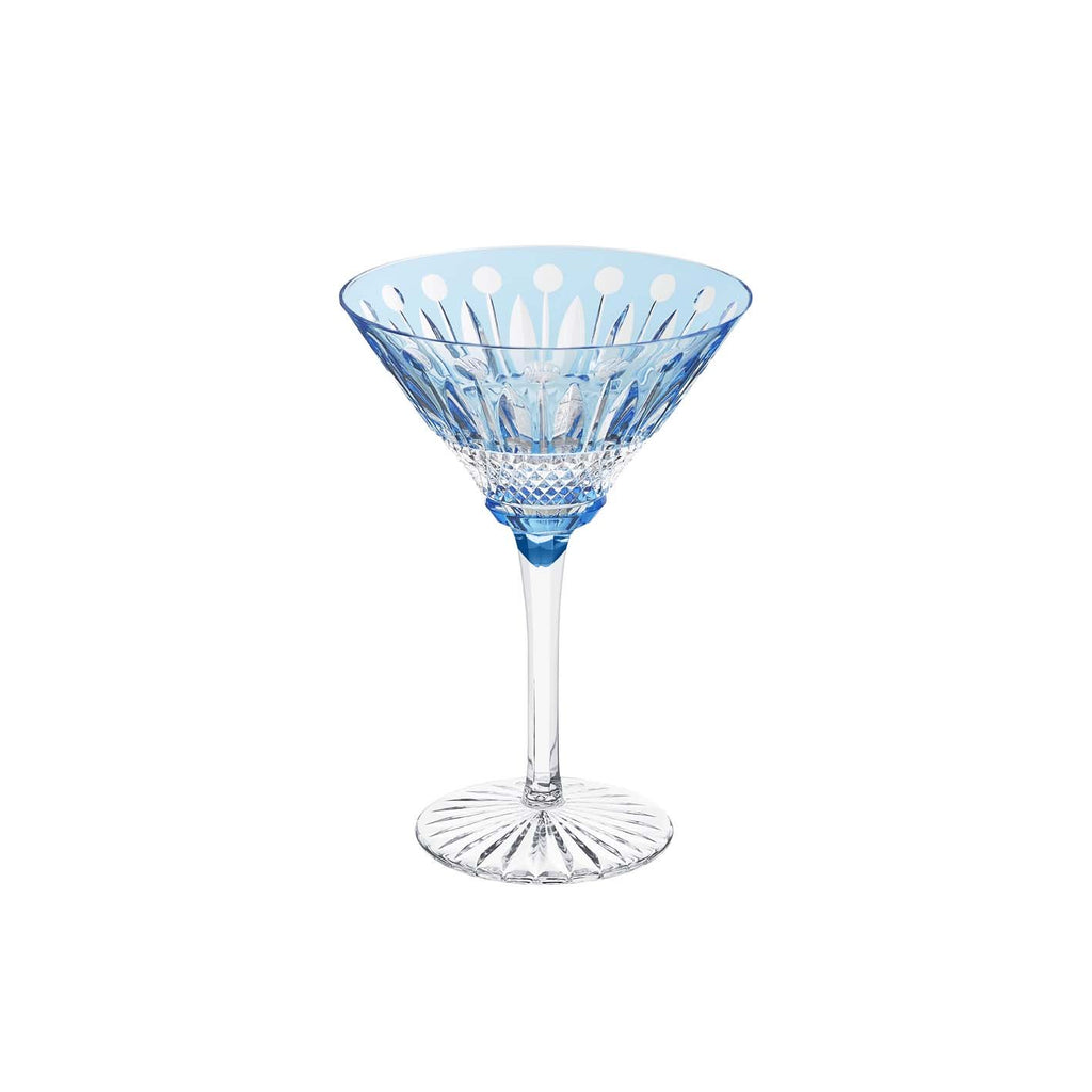 St Louis Crystal Tommy Sky-Blue Cocktail Glass