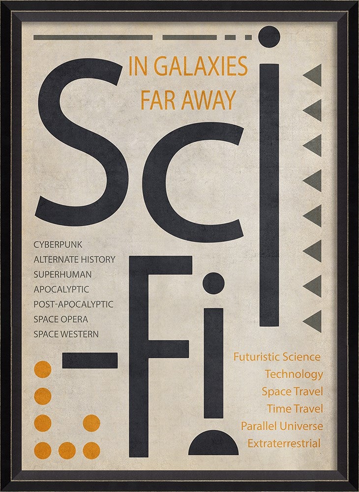 Spicher & Company BC SciFi Poster Black on White sm 13809