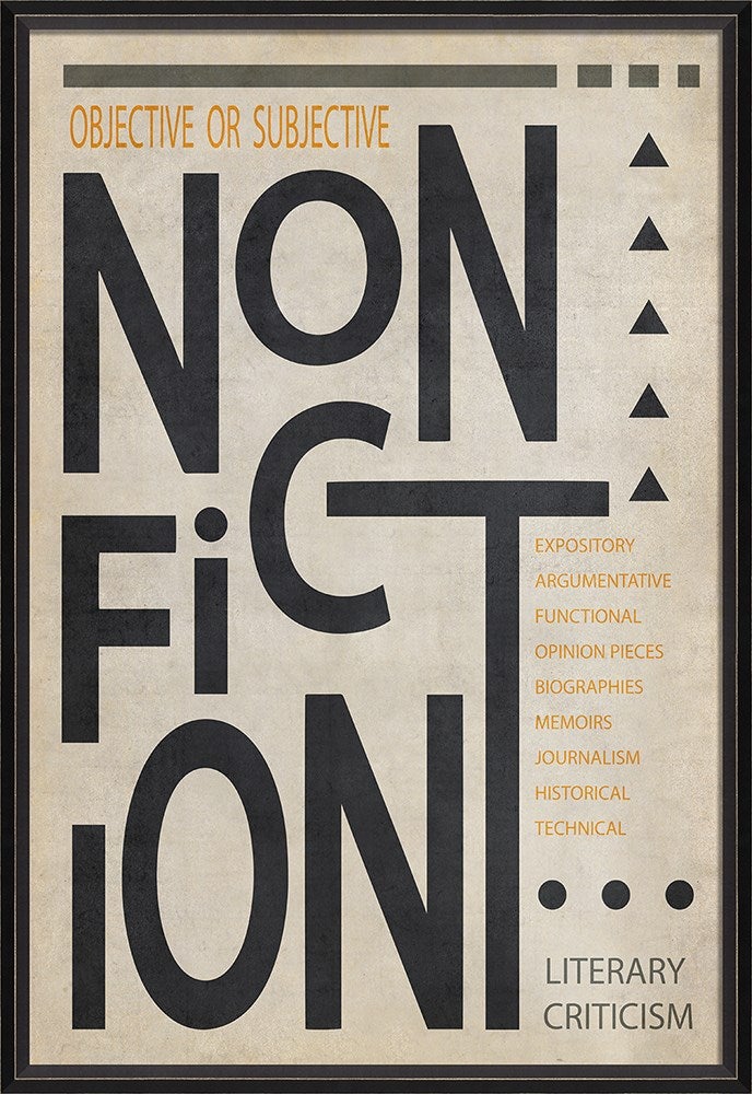 Spicher & Company BC NonFiction Poster Black on White lg 13815