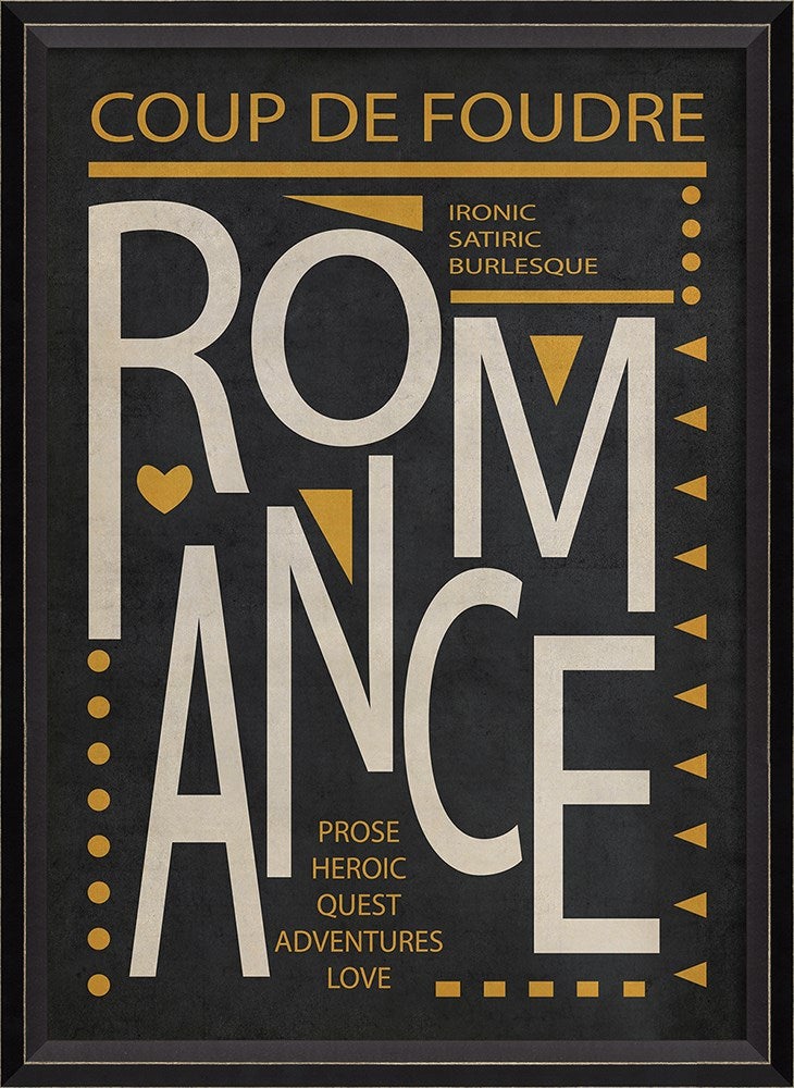 Spicher & Company BC Romance Poster White on Black sm 13826