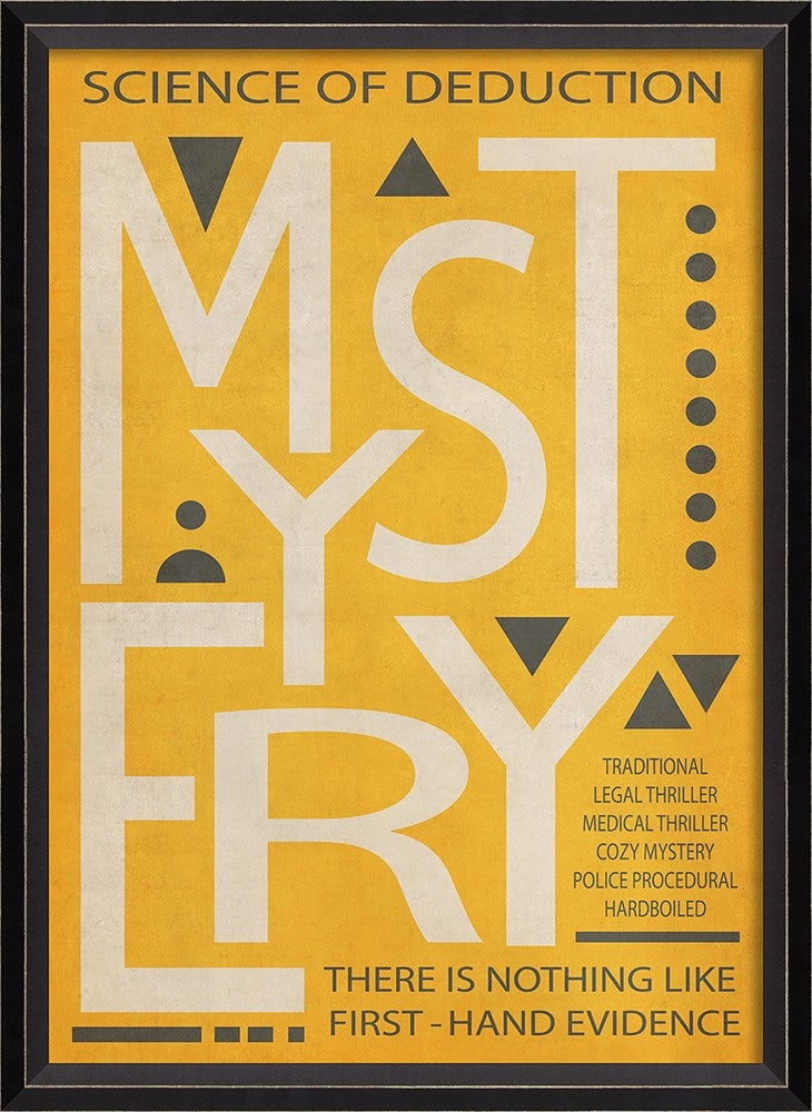 Spicher & Company BC Mystery Poster White on Yellow sm 13841