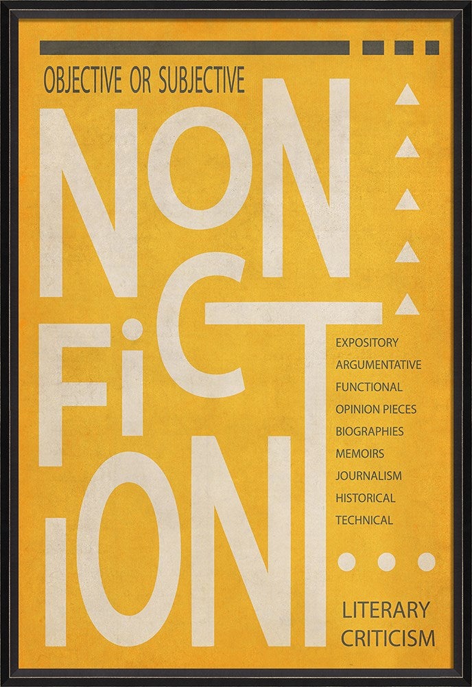 Spicher & Company BC NonFiction Poster White on Yellow lg 13851