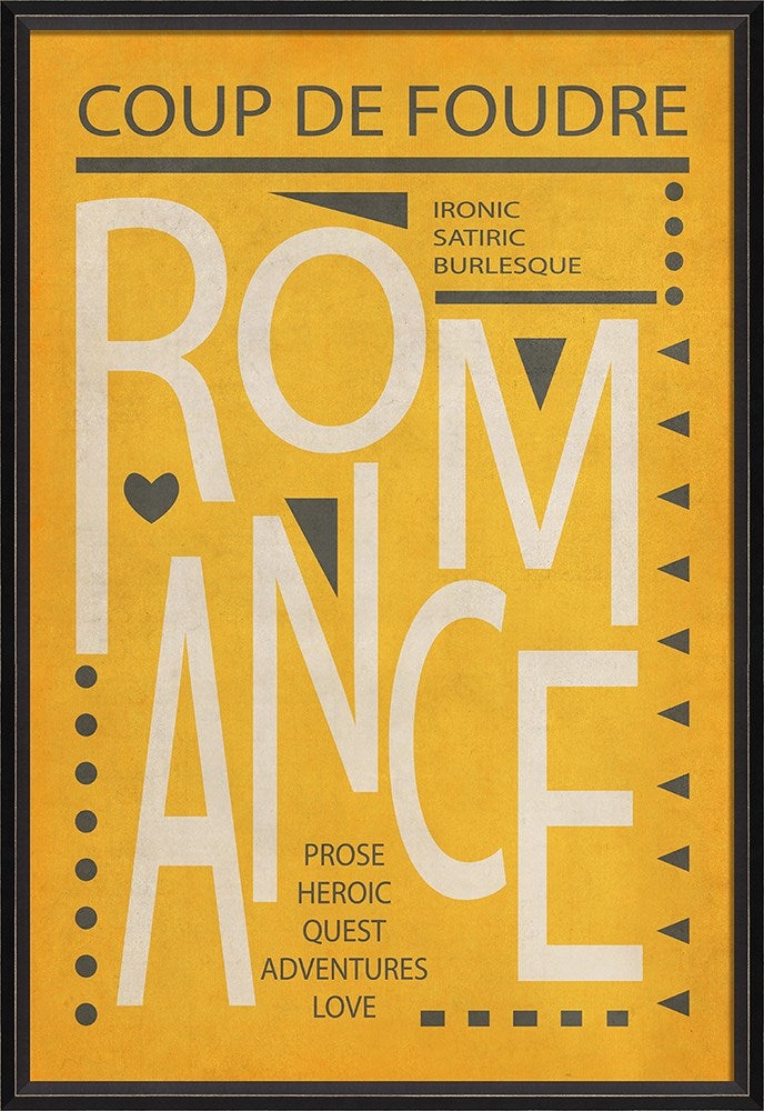 Spicher & Company BC Romance Poster White on Yellow lg 13853