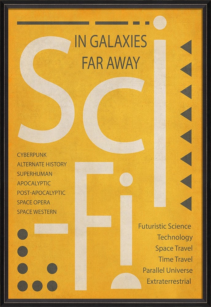 Spicher & Company BC SciFi Poster White on Yellow lg 13854