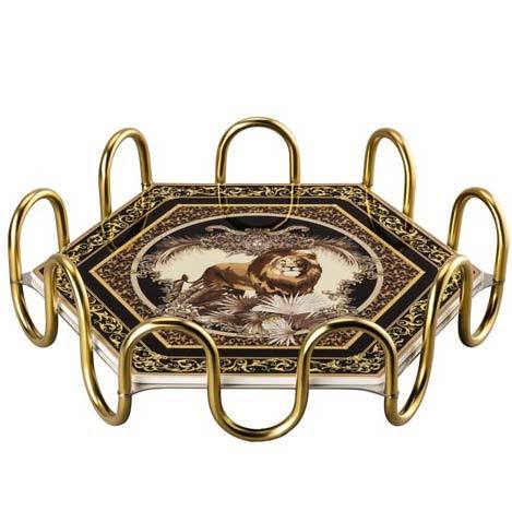 Versace La Regne Animal William Lion Tray 2 Pcs 14479-403667-28608