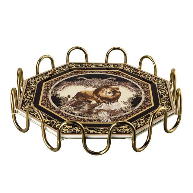 Versace La Regne Animal William Lion Tray 2 Pcs 14479-403667-28609