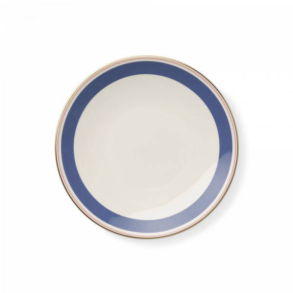 Dibbern Capri Dessert Plate Blue & Rose (24cm) 1502418104