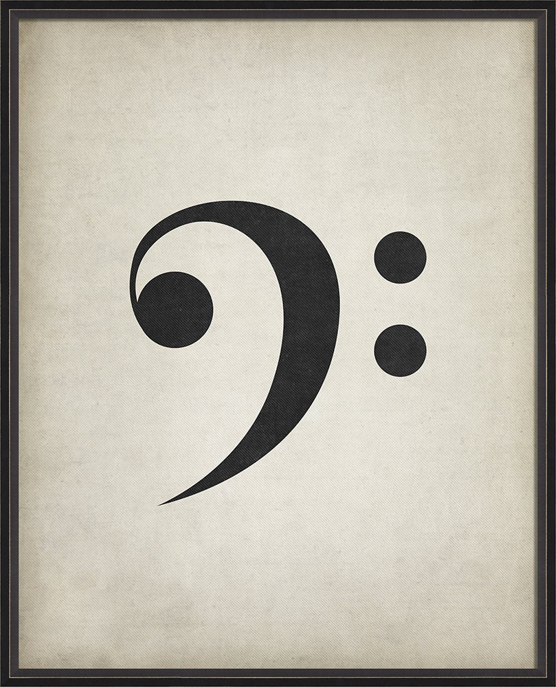 Spicher & Company BC Music Note Bass Clef lg 16824