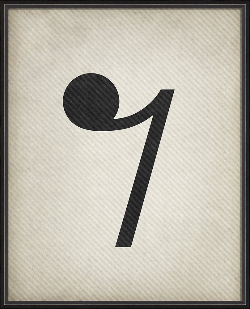 Spicher & Company BC Music Note Eighth Rest lg 16829