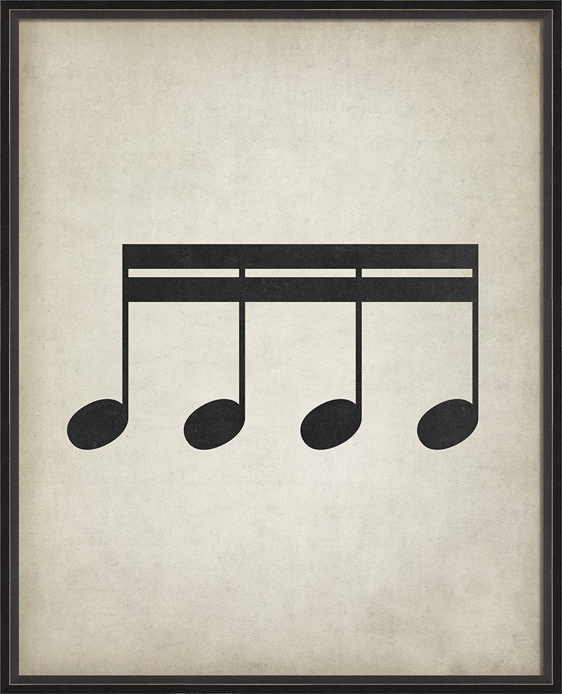 Spicher & Company BC Music Note Joined Sixteenth notes lg 16832