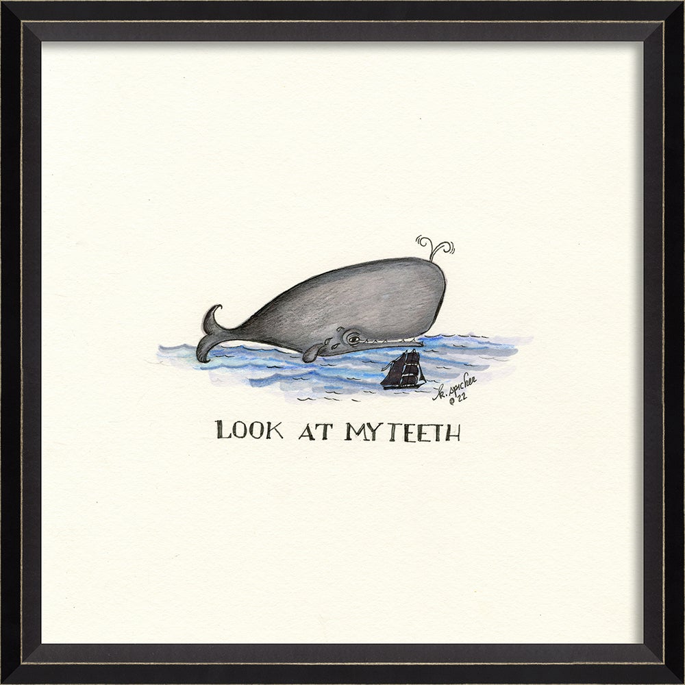Spicher & Company BC Whale Drawing Look At My Teeth 16846