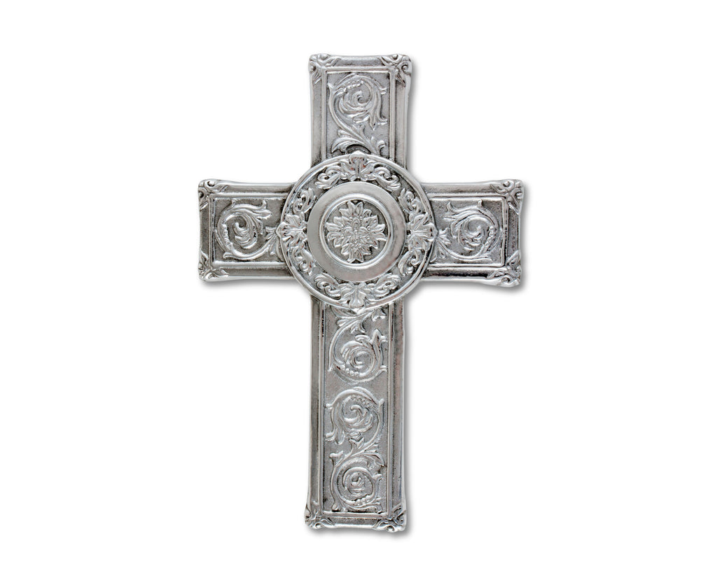 Arthur Court Designs Aluminum Metal 10" Wall Hanging Cross